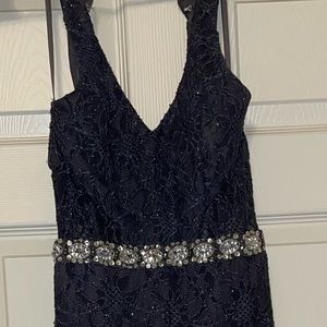 Gunmetal prom dress